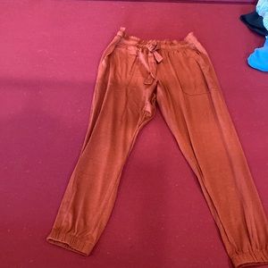 SOHO burnt orange flowy pants